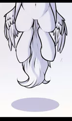 Size: 887x1500 | Tagged: semi-grimdark, suggestive, artist:cheshchesh, oc, oc:chesh, unofficial characters only, pegasus, pony, belly, belly button, female, image, implied hanging, mare, png, solo, spread wings, suicide, wings