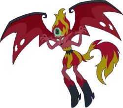 Size: 821x720 | Tagged: safe, artist:pascalmulokozi2, derpibooru import, edit, edited screencap, screencap, sunset shimmer, demon, equestria girls, equestria girls (movie), background removed, big crown thingy, big crown thingy 2.0, demon wings, element of magic, female, image, jewelry, png, regalia, simple background, sleeveless, solo, solo female, strapless, sunset satan, transparent background, wings