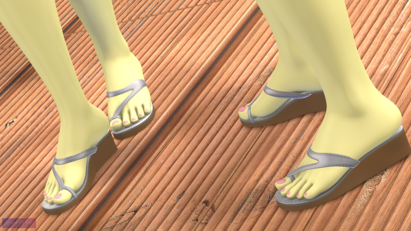 Size: 3840x2160 | Tagged: suggestive, alternate version, artist:antonsfms, derpibooru import, fluttershy, anthro, pegasus, plantigrade anthro, 3d, adorasexy, clothes, commission, commissioner:hunterz263, cute, feet, fetish, fit, flip-flops, foot fetish, foot focus, high res, image, nail polish, outdoors, png, posing for photo, sandals, sexy, shoes, source filmmaker, stupid sexy fluttershy, swimming pool, swimsuit, toenail polish, toenails, toes, tree, water, wings