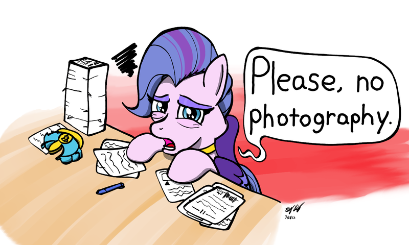 Size: 1500x900 | Tagged: safe, artist:ebbysharp, derpibooru import, queen haven, pegasus, pony, atg 2022, crown, dialogue, exhausted, female, g5, image, jewelry, mare, newbie artist training grounds, paper, pen, png, regalia, solo, speech bubble, tired, wings