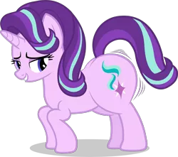 Size: 6137x5432 | Tagged: suggestive, artist:duskyzombie, derpibooru import, starlight glimmer, pony, butt, female, glimmer glutes, high res, image, mare, plot, png, simple background, solo, transparent background, vector, wiggle