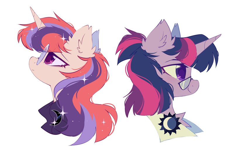 Size: 3000x2000 | Tagged: safe, artist:mirtash, derpibooru import, moondancer, twilight sparkle, pony, unicorn, alternate universe, ear fluff, glasses, image, jpeg, simple background, white background