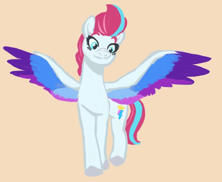 Size: 2048x1680 | Tagged: safe, artist:mayugraffiti, derpibooru import, zipp storm, pegasus, pony, female, g5, image, jpeg, mare, simple background, solo, spread wings, wings