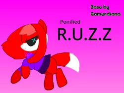 Size: 960x720 | Tagged: safe, artist:gamerdiana, derpibooru import, editor:wonderwolf51, oc, ponified, pony, robot, robot pony, image, png, red fur, solo, story included