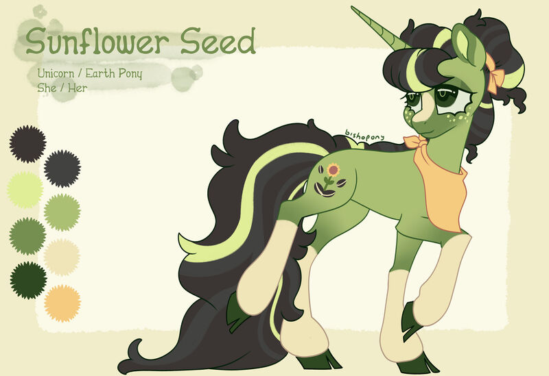 Size: 1920x1317 | Tagged: safe, artist:bishopony, derpibooru import, oc, oc:sunflower seed, pony, unicorn, female, image, jpeg, mare, solo