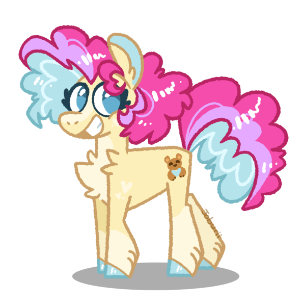 Size: 1095x1104 | Tagged: safe, artist:joburii, derpibooru import, oc, oc:buttercream pie, earth pony, pony, earth pony oc, female, filly, foal, image, magical lesbian spawn, offspring, parent:fluttershy, parent:pinkie pie, parents:flutterpie, png, simple background, solo, transparent background