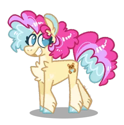 Size: 1095x1104 | Tagged: safe, artist:joburii, derpibooru import, oc, oc:buttercream pie, earth pony, pony, earth pony oc, female, filly, foal, image, magical lesbian spawn, offspring, parent:fluttershy, parent:pinkie pie, parents:flutterpie, png, simple background, solo, transparent background