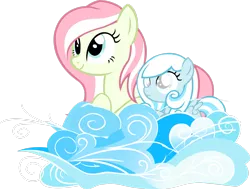 Size: 2819x2127 | Tagged: safe, artist:lelekhd, derpibooru import, oc, oc:primrose, oc:snowdrop, unofficial characters only, pegasus, pony, snowdrop (animation), cloud, female, high res, image, pegasus oc, png, simple background, transparent background, vector, wings