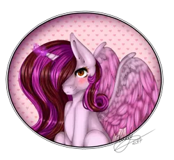 Size: 1471x1354 | Tagged: safe, artist:djdupstep15, derpibooru import, oc, unofficial characters only, alicorn, pony, alicorn oc, eyelashes, female, glow, glowing horn, horn, image, mare, png, signature, simple background, solo, transparent background, wings