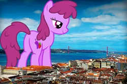 Size: 1920x1277 | Tagged: safe, artist:luckreza8, artist:thegiantponyfan, derpibooru import, berry punch, berryshine, earth pony, pony, berry butt, butt, female, giant berryshine/berry punch, giant pony, giant/macro earth pony, giantess, highrise ponies, image, irl, macro, mare, mega giant, photo, plot, png, ponies in real life, portugal