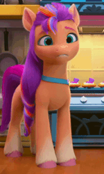 Size: 320x533 | Tagged: safe, derpibooru import, screencap, sunny starscout, earth pony, pony, my little pony: make your mark, animated, cropped, g5, gif, i watch it for the ears, image, solo