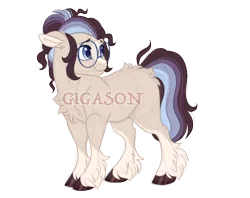 Size: 2900x2300 | Tagged: safe, artist:gigason, derpibooru import, oc, oc:quick wit, earth pony, pony, female, glasses, image, mare, obtrusive watermark, offspring, parent:doctor whooves, parent:starlight glimmer, parents:starwhooves, png, simple background, solo, transparent background, watermark