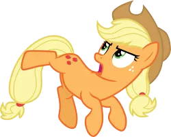 Size: 3733x3000 | Tagged: safe, artist:cloudyglow, derpibooru import, applejack, buckball season, .ai available, image, png, solo, vector