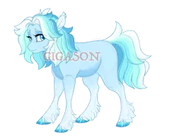 Size: 2900x2300 | Tagged: safe, artist:gigason, derpibooru import, oc, oc:aquamarine, earth pony, pony, female, image, magical gay spawn, mare, obtrusive watermark, offspring, parent:double diamond, parent:sky stinger, png, simple background, solo, transparent background, watermark