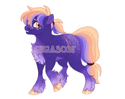 Size: 2900x2300 | Tagged: safe, artist:gigason, derpibooru import, oc, oc:turmeric, earth pony, pony, image, magical gay spawn, male, obtrusive watermark, offspring, parent:braeburn, parent:hoo'far, png, simple background, solo, stallion, transparent background, watermark