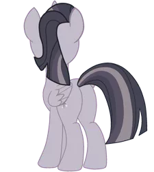 Size: 1582x1758 | Tagged: safe, artist:gmaplay, artist:wardex101, derpibooru import, edit, twilight sparkle, twilight sparkle (alicorn), alicorn, pony, butt, discorded, discorded twilight, female, image, plot, png, rear view, simple background, solo, transparent background, twibutt, twilight tragedy, vector