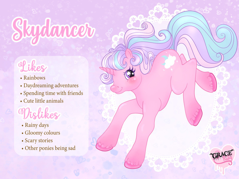 Size: 2048x1535 | Tagged: safe, artist:gracerubyarts, derpibooru import, oc, oc:skydancer, pony, unicorn, female, g2, image, jpeg, profile, solo