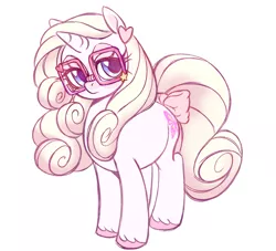 Size: 1100x1000 | Tagged: safe, artist:frowoppy, derpibooru import, oc, pony, unicorn, female, glasses, image, mare, png, simple background, solo, white background