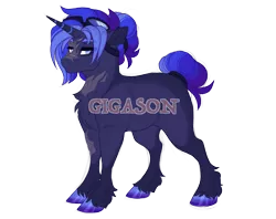 Size: 2900x2300 | Tagged: safe, artist:gigason, derpibooru import, oc, oc:penny drop, pony, unicorn, female, image, magical gay spawn, mare, obtrusive watermark, offspring, parent:doctor whooves, parent:hoo'far, png, simple background, solo, transparent background, watermark