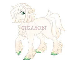 Size: 2900x2300 | Tagged: safe, artist:gigason, derpibooru import, oc, oc:ghost apple, earth pony, pony, image, magical gay spawn, male, obtrusive watermark, offspring, parent:braeburn, parent:double diamond, png, simple background, solo, stallion, transparent background, watermark