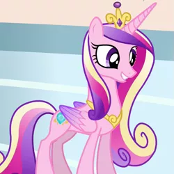 Size: 643x643 | Tagged: safe, derpibooru import, screencap, princess cadance, alicorn, pony, games ponies play, season 3, cute, cutedance, female, happy, horn, image, mare, png, smiling, solo, wings