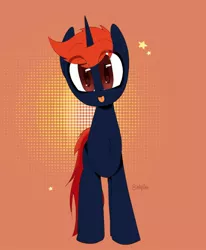 Size: 1106x1343 | Tagged: safe, artist:inkp0ne, derpibooru import, oc, oc:fizakn catto, pony, unicorn, abstract background, brown eyes, cute, horn, image, jpeg, solo, tongue out, unicorn oc