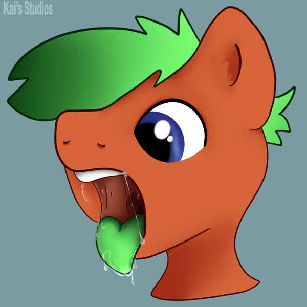 Size: 2000x2000 | Tagged: suggestive, artist:kaifurry, derpibooru import, oc, oc:kp, unofficial characters only, earth pony, pony, bust, drool, drool string, esophagus, fetish, gradient mane, image, looking down, mawshot, open mouth, png, portrait, saliva puddle, salivating, simple background, solo, tongue out, uvula, vore