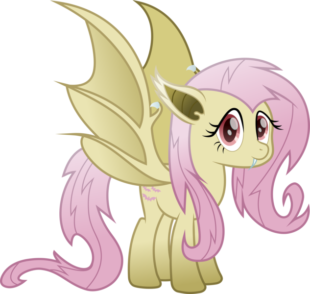 Size: 3200x3034 | Tagged: safe, artist:lincolnbrewsterfan, derpibooru import, fluttershy, bat pony, pegasus, bats!, my little pony: the movie, .svg available, bat ponified, claws, cute, female, flutterbat, image, inkscape, inverted mouth, looking at you, messy mane, messy tail, movie accurate, png, race swap, red eyes, shyabates, shyabetes, simple background, smiling, smiling at you, tail, transparent background, vector, wing claws, wings