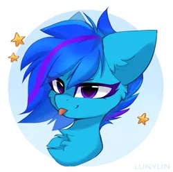 Size: 2152x2136 | Tagged: safe, artist:lunylin, derpibooru import, oc, unofficial characters only, pony, :p, bust, image, png, portrait, simple background, solo, tongue out, white background
