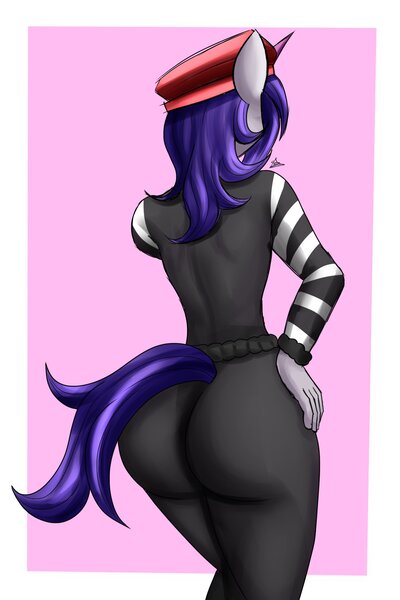 Size: 1400x2100 | Tagged: safe, artist:zachc, derpibooru import, onyx, anthro, unicorn, my little pony: a new generation, beatnik pony, beret, clothes, commission, female, g5, hat, image, jpeg, solo