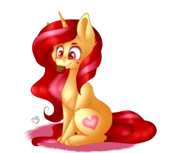Size: 779x695 | Tagged: safe, artist:prettyshinegp, artist:princesscrystal36, derpibooru import, oc, unofficial characters only, pony, unicorn, collaboration, colored, cookie, eyelashes, female, food, horn, image, lineart, mare, mouth hold, png, simple background, solo, transparent background, unicorn oc
