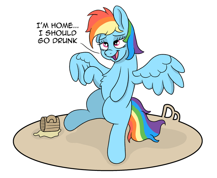 Size: 2285x1870 | Tagged: safe, artist:doodledonutart, derpibooru import, rainbow dash, cider, comic, drunk, image, newbie artist training grounds, png, simple background, solo, white background