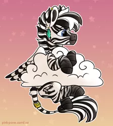 Size: 1300x1450 | Tagged: safe, artist:pink-pone, derpibooru import, oc, oc:boris, zebra, zebrasus, cloud, image, male, png, solo