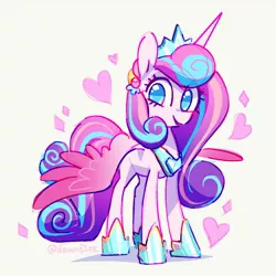 Size: 1390x1390 | Tagged: safe, artist:dawnfire, princess flurry heart, alicorn, pony, crown, female, heart, hoof shoes, horn, image, jewelry, jpeg, looking at you, mare, peytral, regalia, simple background, smiling, solo, spread wings, white background, wings