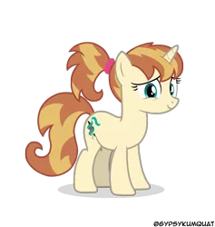 Size: 10704x11268 | Tagged: safe, artist:gypsykumquat, derpibooru import, oc, oc:clovette, unofficial characters only, pony, unicorn, embarrassed, horn, image, looking at you, png, show accurate, simple background, smiling, smiling at you, solo, teenager, transparent background, unicorn oc