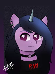 Size: 2400x3200 | Tagged: safe, artist:cobaltskies002, derpibooru import, izzy moonbow, pony, unicorn, my little pony: a new generation, female, g5, goth, goth izzy, image, mare, png