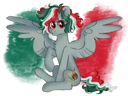 Size: 1060x799 | Tagged: safe, artist:fioweress, derpibooru import, ponified, pony, image, mexico, nation ponies, png, simple background, solo, transparent background