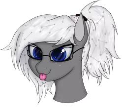 Size: 1707x1512 | Tagged: safe, artist:supershadow_th, derpibooru import, oc, oc:stellar phoenix, pegasus, :p, bust, glasses, image, png, portrait, tongue out