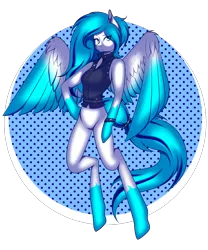 Size: 2000x2400 | Tagged: safe, artist:digitaldrawingmachine, derpibooru import, oc, unofficial characters only, anthro, pegasus, pony, clothes, image, png, punk, solo