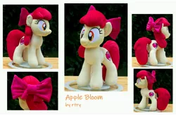 Size: 5512x3648 | Tagged: safe, artist:rtry, derpibooru import, apple bloom, earth pony, pony, female, filly, foal, image, irl, jpeg, photo, plushie, smiling, solo