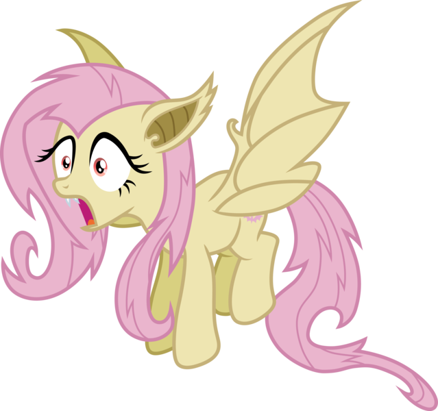 Size: 3194x3000 | Tagged: safe, artist:cloudyglow, derpibooru import, fluttershy, bat pony, bats!, bat ponified, flutterbat, image, png, race swap, simple background, solo, transparent background, vector