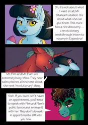 Size: 1280x1833 | Tagged: safe, artist:tillie-tmb, derpibooru import, oc, oc:meadow lark, unofficial characters only, earth pony, pony, unicorn, comic:the amulet of shades, female, image, jpeg, male