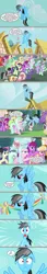 Size: 1136x6630 | Tagged: safe, artist:silverbuller, derpibooru import, edit, edited screencap, screencap, amber grain, beachcomber (g4), berry punch, berryshine, big macintosh, coral currents, daisy, derpy hooves, doctor whooves, flower wishes, lily, lily valley, maud pie, mudbriar, octavia melody, parasol, pipsqueak, rainbow dash, roseluck, sandbar, silver spoon, sugar belle, tender brush, time turner, winter lotus, earth pony, pegasus, pony, unicorn, fall weather friends, the ending of the end, bipedal, comic, friendship student, image, jpeg, screencap comic, vulgar