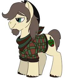 Size: 2552x3000 | Tagged: safe, artist:brainiac, derpibooru import, oc, oc:dandy apple, earth pony, pony, fallout equestria, companion, earth pony oc, fallout equestria:all things unequal (pathfinder), image, male, png, simple background, solo, stallion, transparent background
