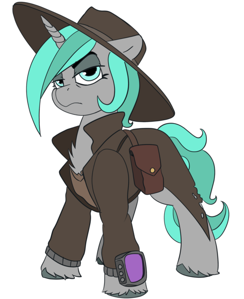 Size: 2392x2928 | Tagged: safe, artist:brainiac, derpibooru import, oc, oc:casey, pony, unicorn, fallout equestria, fallout equestria:all things unequal (pathfinder), female, gunslinger, image, mare, png, simple background, solo, transparent background