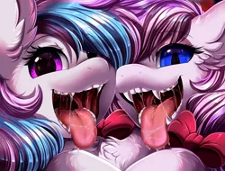 Size: 3359x2550 | Tagged: suggestive, artist:pridark, derpibooru import, oc, oc:starburn, bat pony, pegasus, bust, drool, image, maw, mawshot, mouth, open mouth, png, portrait, tongue out