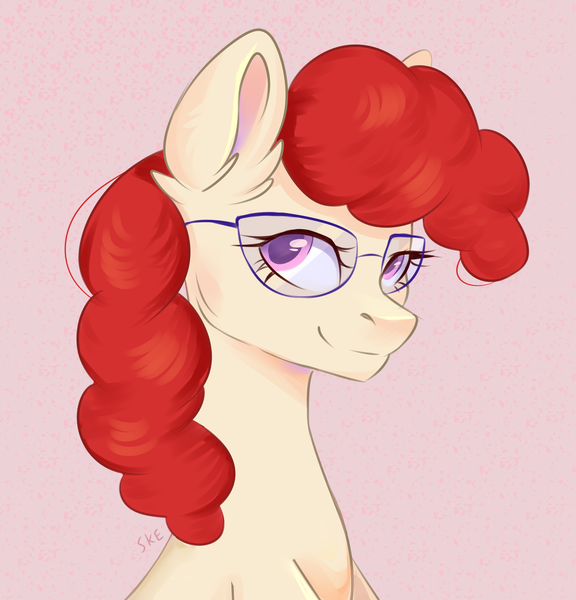 Size: 3000x3126 | Tagged: safe, artist:ske, derpibooru import, twist, earth pony, pony, bust, image, png, portrait, solo