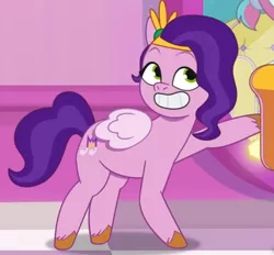 Size: 1147x1064 | Tagged: safe, derpibooru import, screencap, pipp petals, mane melody, my little pony: tell your tale, spoiler:g5, spoiler:my little pony: tell your tale, spoiler:tyts01e05, cropped, g5, image, jpeg, solo focus