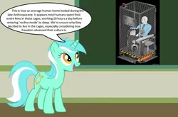 Size: 1023x677 | Tagged: safe, derpibooru import, lyra heartstrings, human, unicorn, amazon, cage, chalkboard, human studies101 with lyra, image, meme, png