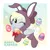 Size: 553x553 | Tagged: safe, artist:jhayarr23, derpibooru import, oc, oc:blazey sketch, unofficial characters only, pegasus, pony, animal costume, bow, bunny costume, clothes, costume, hair bow, image, looking at you, multicolored hair, one eye closed, pegasus oc, png, simple background, wings, wink, winking at you